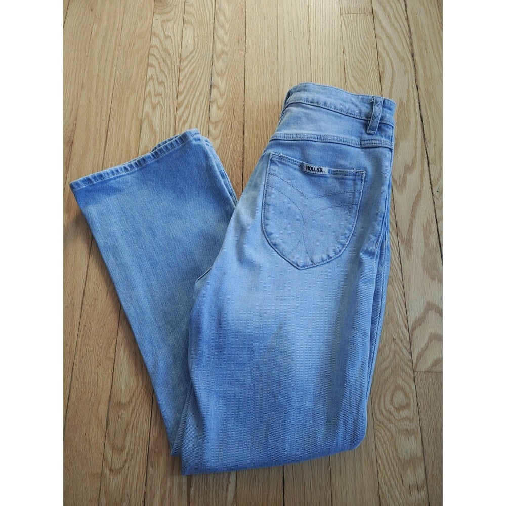 ROLLA'S Dusters High Rise Bootcut Jeans Womens Size 27 Light Wash Denim Retro